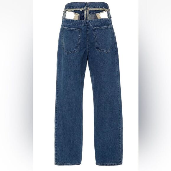 Rachel Comey cut out High-Waisted Blue Denim Jeans, US4 - Picture 3 of 14